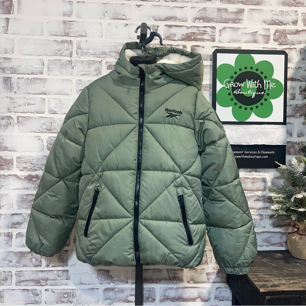 Reebok Olive Quilted Jacket 14/16